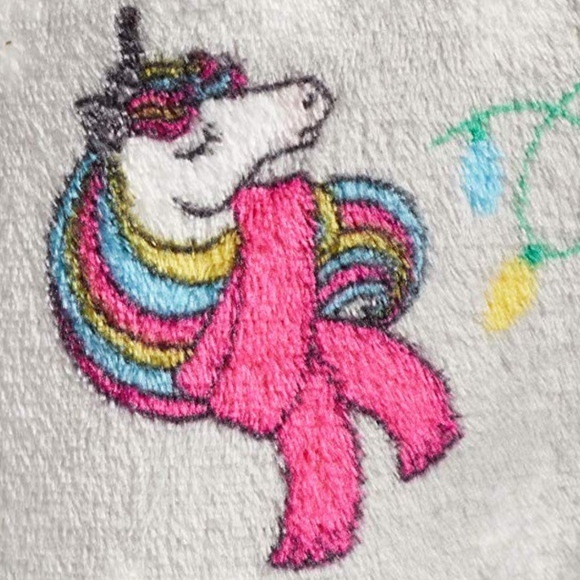 Unicorn Plush Lounge Pajama Pants NWT - Picture 8 of 9